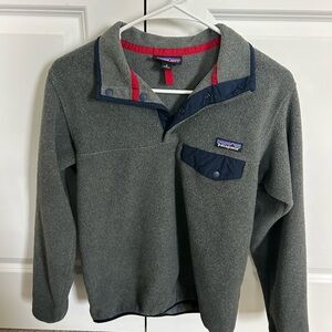 Patagonia Gray and Navy Synchilla